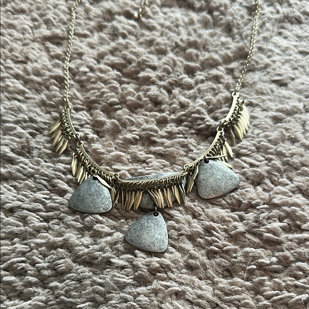 Elegant Silver And Gold Necklace